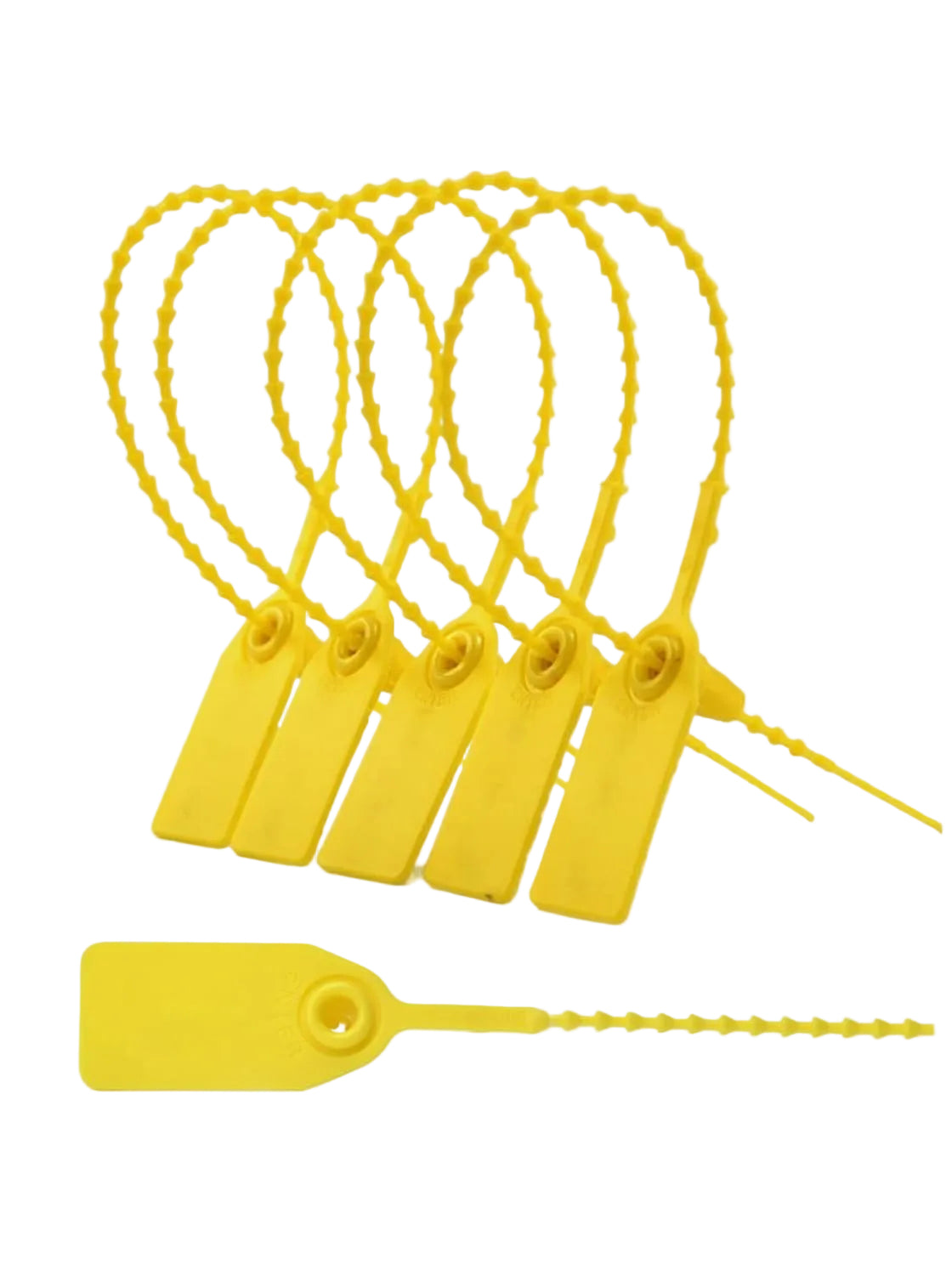 Plastic Safety Seals Numbered, Tag Zip Sealing Tie in Pakistan - Yellow