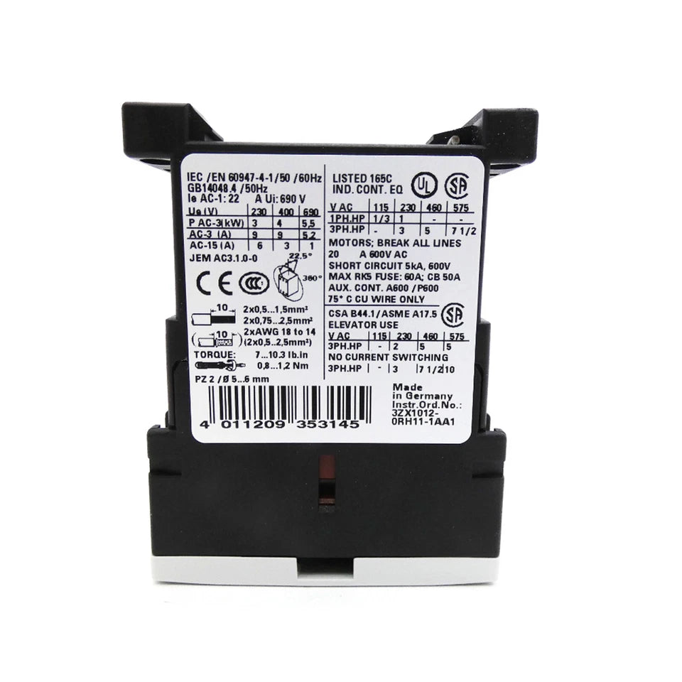 SIEMENS 3RT1016-1AN21 power contactor in Pakistan thumbnail 4