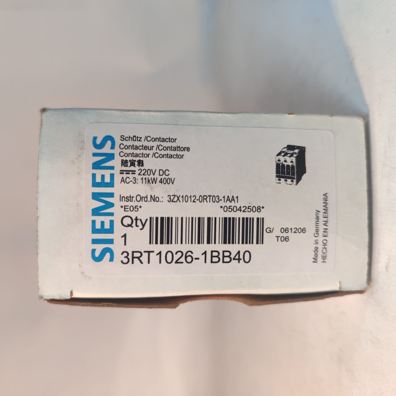 SIEMENS 3RT1026-1BB40 Power Contactor in Pakistan thumbnail 5