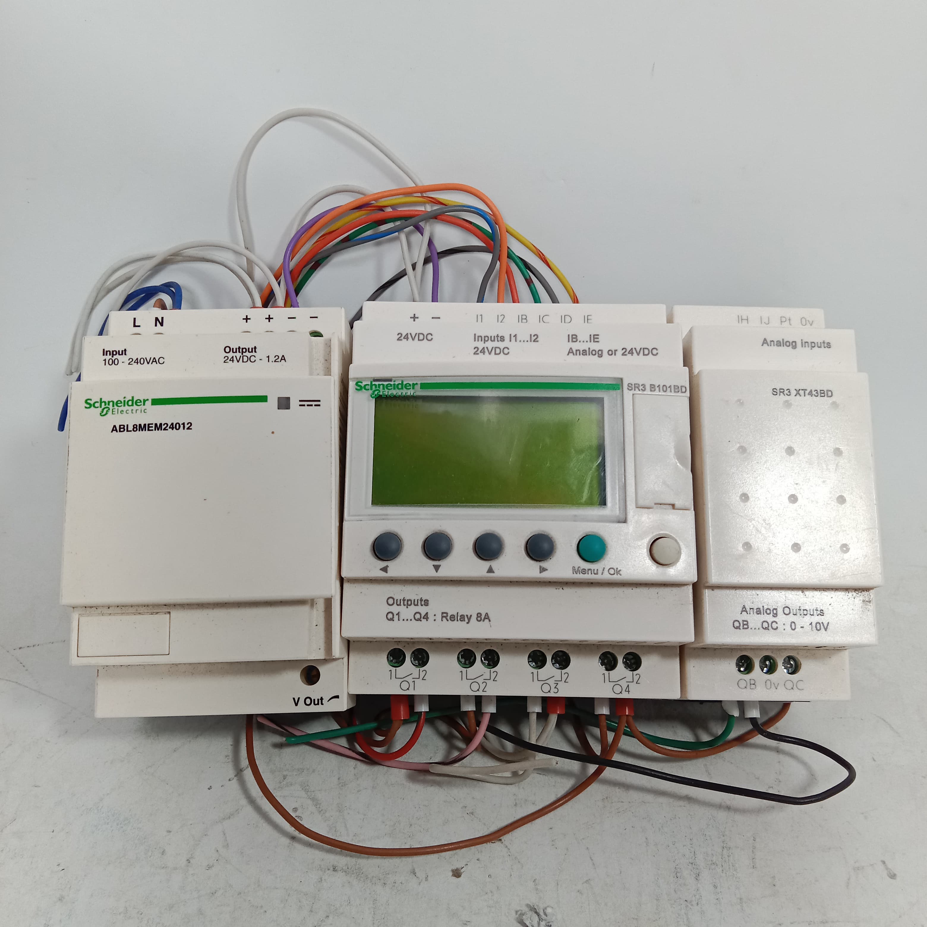 Schneider SR3 B101BD Programmable Logic Controller Module + ABL8MEM24D12 Regulated switch Power Supply in  pakistan thumbnail 2