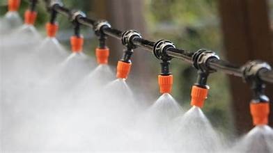 Misting System for Homes, Solar panels, and Farms in Pakistan - 25-Nozzle System With Pump & 100 ft Pipe thumbnail 6
