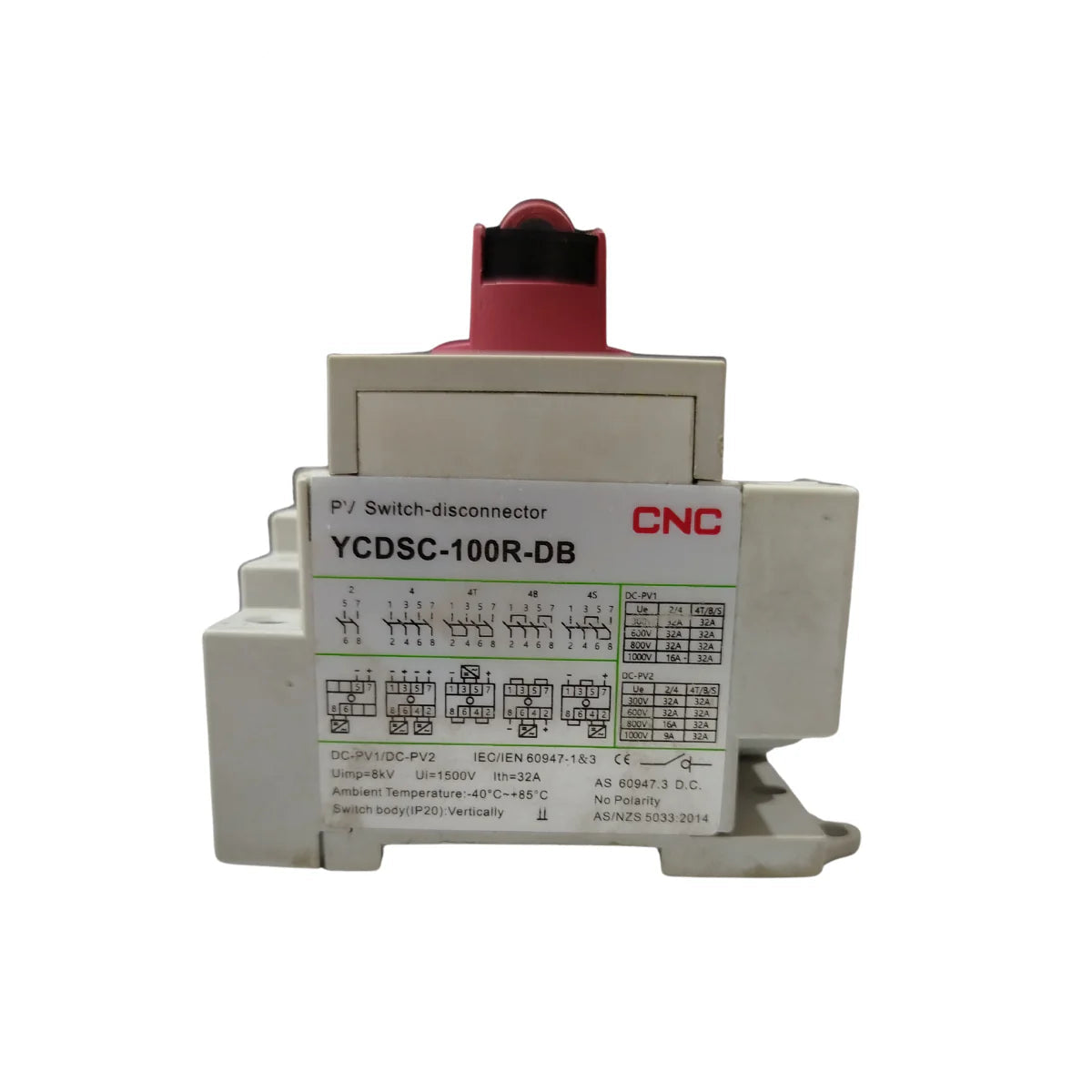 CNC YCDSC-100R DC ISOLATOR SWITCH (Din Rail) in Pakistan - 4 thumbnail 4