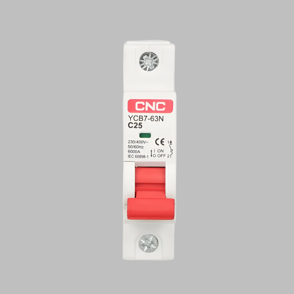 CNC YCB7-63N 1-Pole AC MCB Miniature Circuit Breakers in Pakistan - 25A