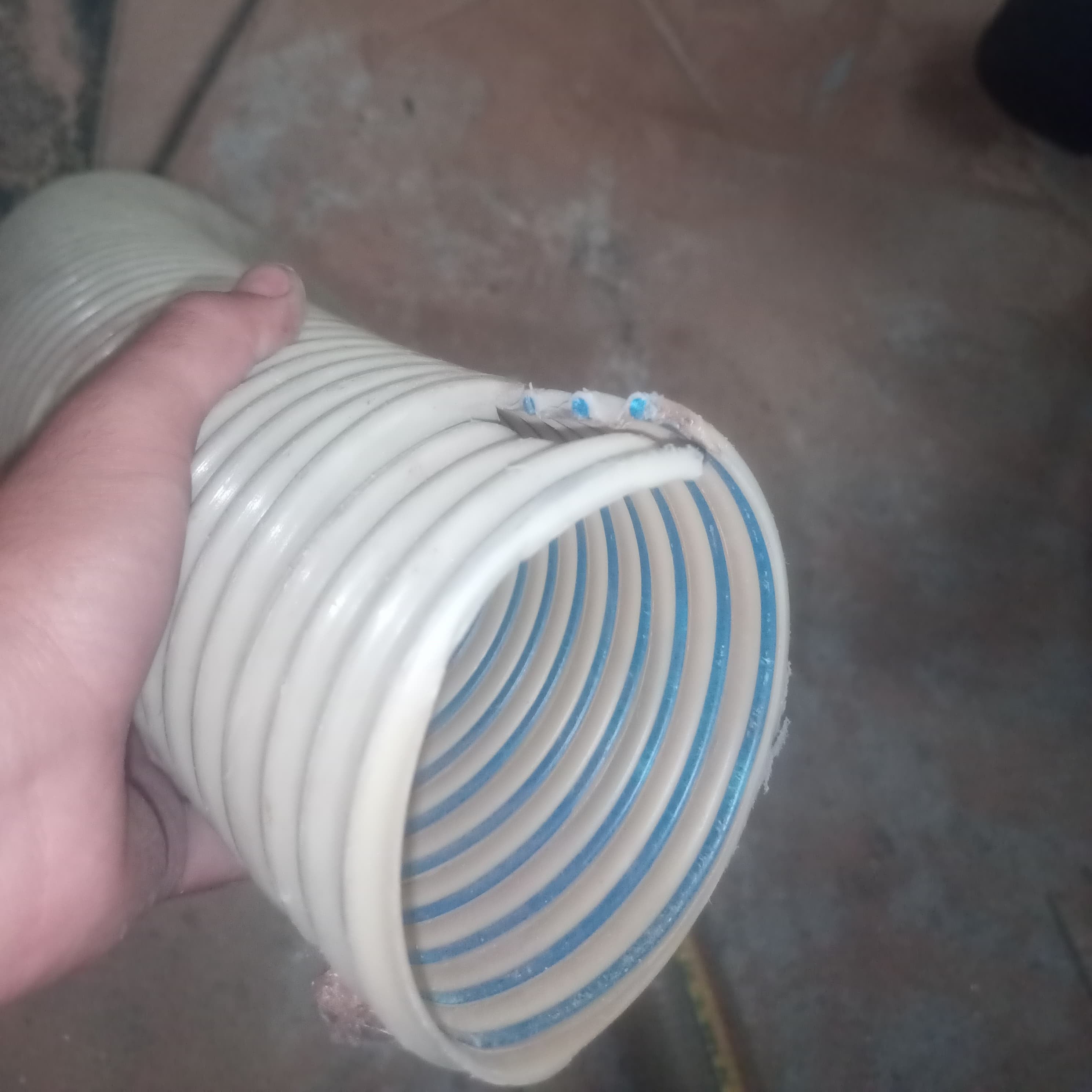 Flexible PVC ducting hoses pvc spring pipe  in Pakistan - 4 inch thumbnail 2