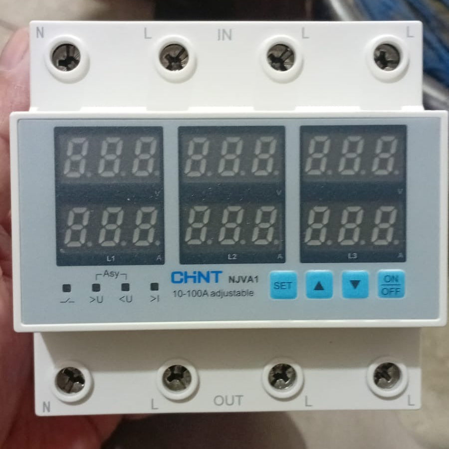 CHINT NJVA1 Series V+A Protector Device in Pakistan - 100A/3P+N thumbnail 2