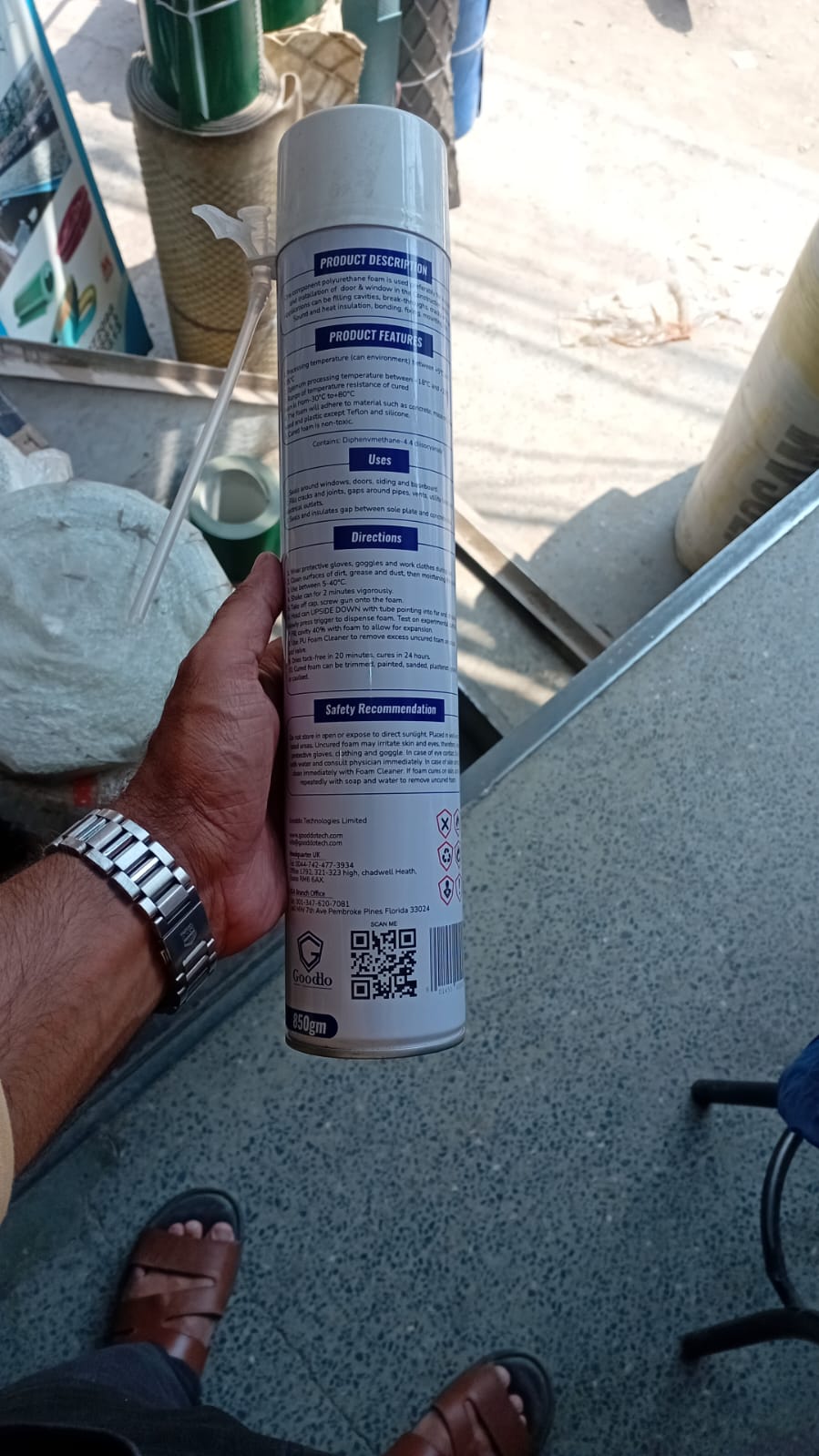 PU Foam Spray 750ml Gap Filler / Foam Insulation in Pakistan thumbnail 3