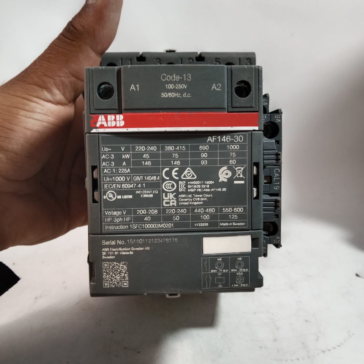 ABB AF146-30/AF116-30 Power Contactor in Pakistan - AF116-30