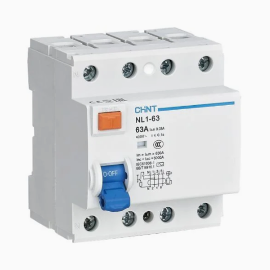 CHINT NL1-63 Residual Current Circuit Breakers (RCCB) in Pakistan - 2 Pole / 300mA / 40A thumbnail 3