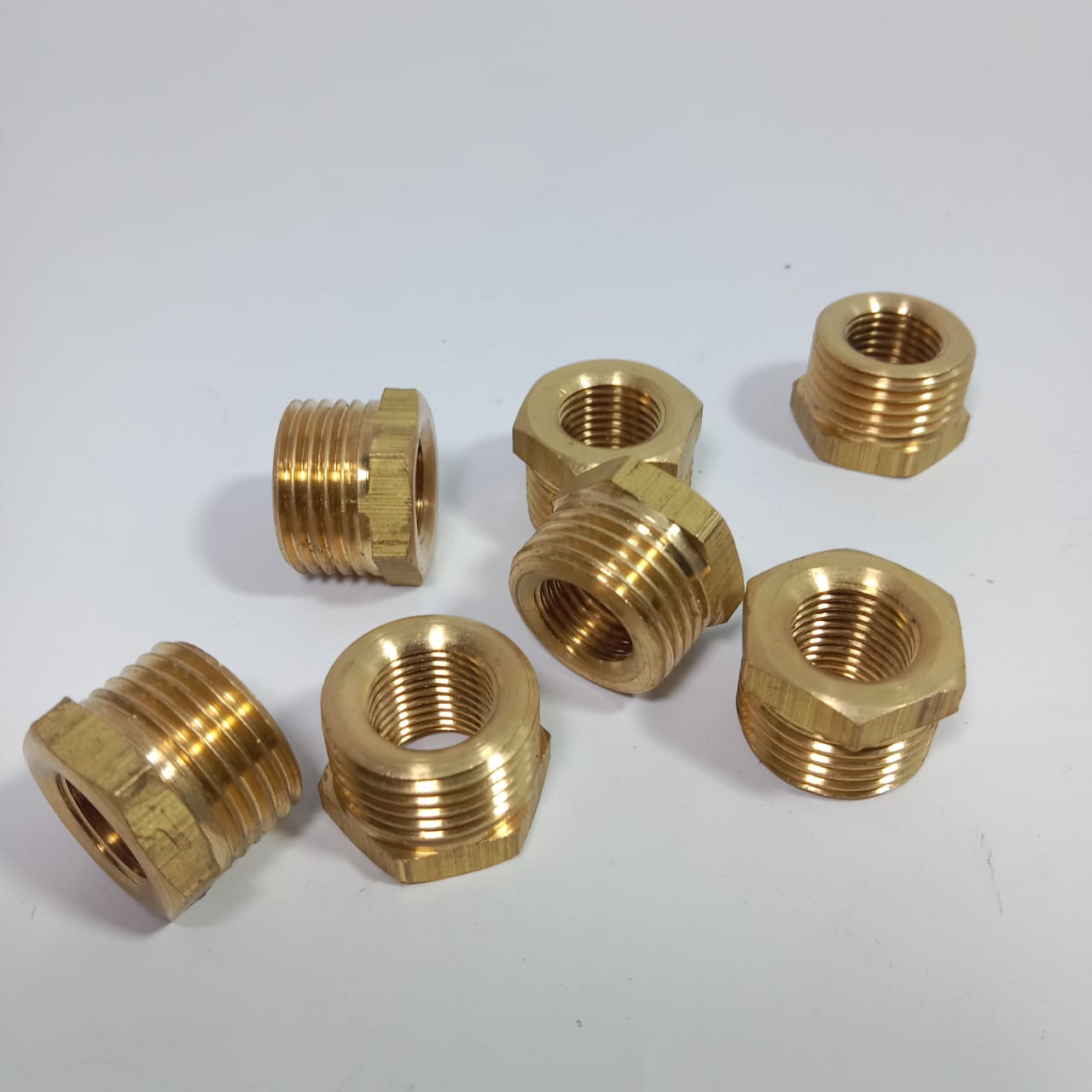 Brass Pipe Reducing Bushing 1/4 inch to 1/2 inch in Pakistan