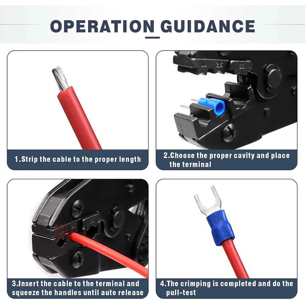 YTH-30J Insulated Wire Terminals Connectors Ratcheting Crimper in Pakistan thumbnail 2