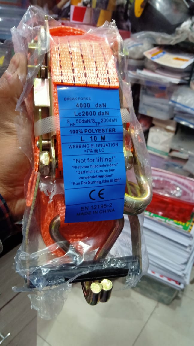 Lc2000 daN Polyester Webbing cargo lashing Belt in Pakistan thumbnail 2