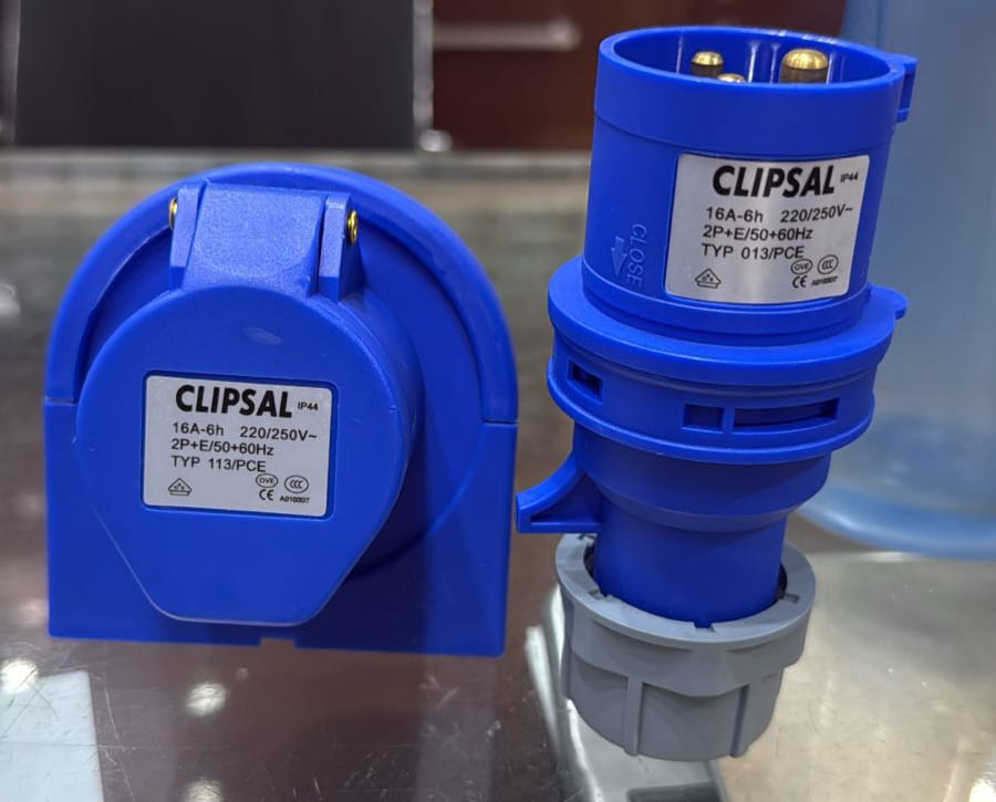 CLIPSAL TYP 113/PCE CEE-Connector and CEE Wall-Mounted Socket in Pakistan - 32A/5P