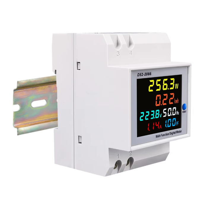 6-In-One Din Rail AC Monitor Voltage Current Power Factor Active KWH Electric Energy Frequency Meter in Pakistan thumbnail 2