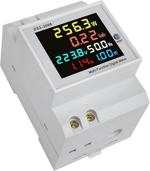 6-In-One Din Rail AC Monitor Voltage Current Power Factor Active KWH Electric Energy Frequency Meter in Pakistan thumbnail 3