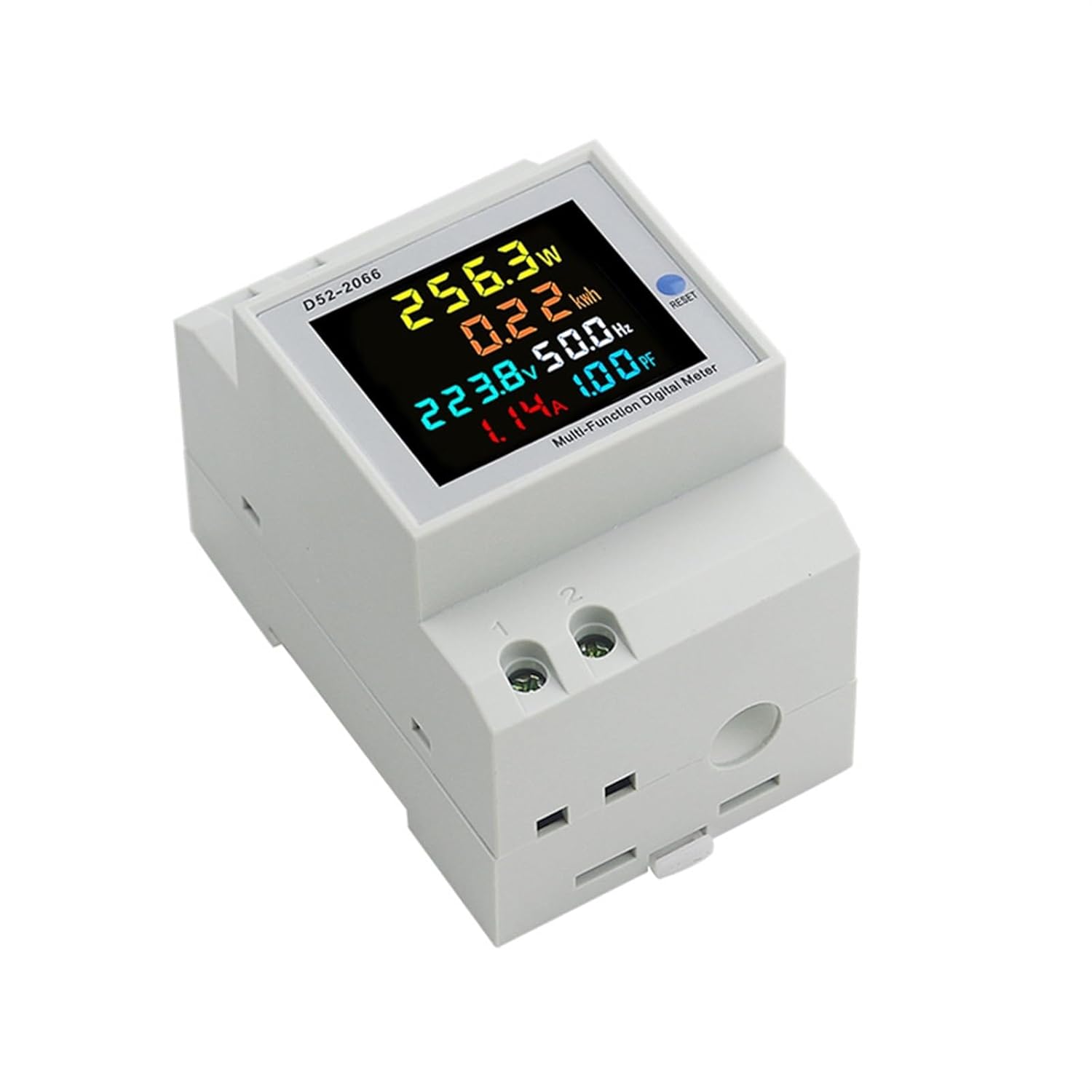 6-In-One Din Rail AC Monitor Voltage Current Power Factor Active KWH Electric Energy Frequency Meter in Pakistan thumbnail 5