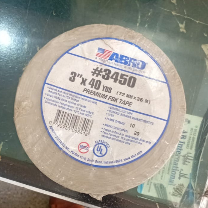 ABRO #3450 PREMIUM FSK TAPE in Pakistan - 2 Inch thumbnail 5