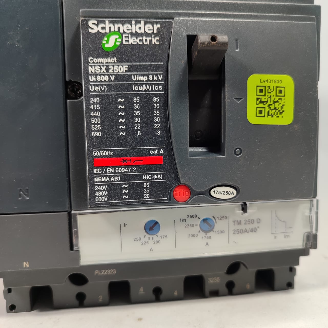 Schneider NSX 250F 4pol 250A MCCB Circuit Breaker USED in Pakistan - 100A thumbnail 4