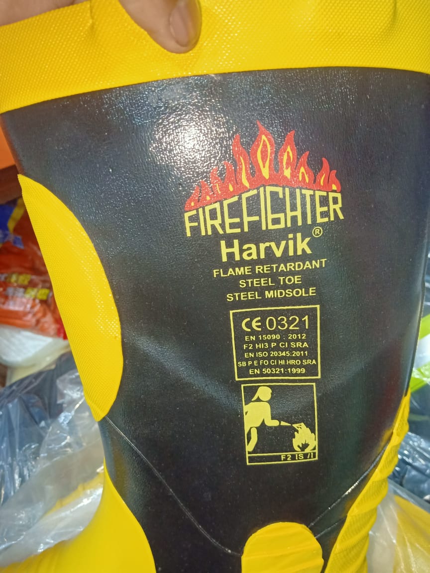 HARVIK Firefighter Safety Boots - Electrical Shockproof & Heat Resistant thumbnail 2