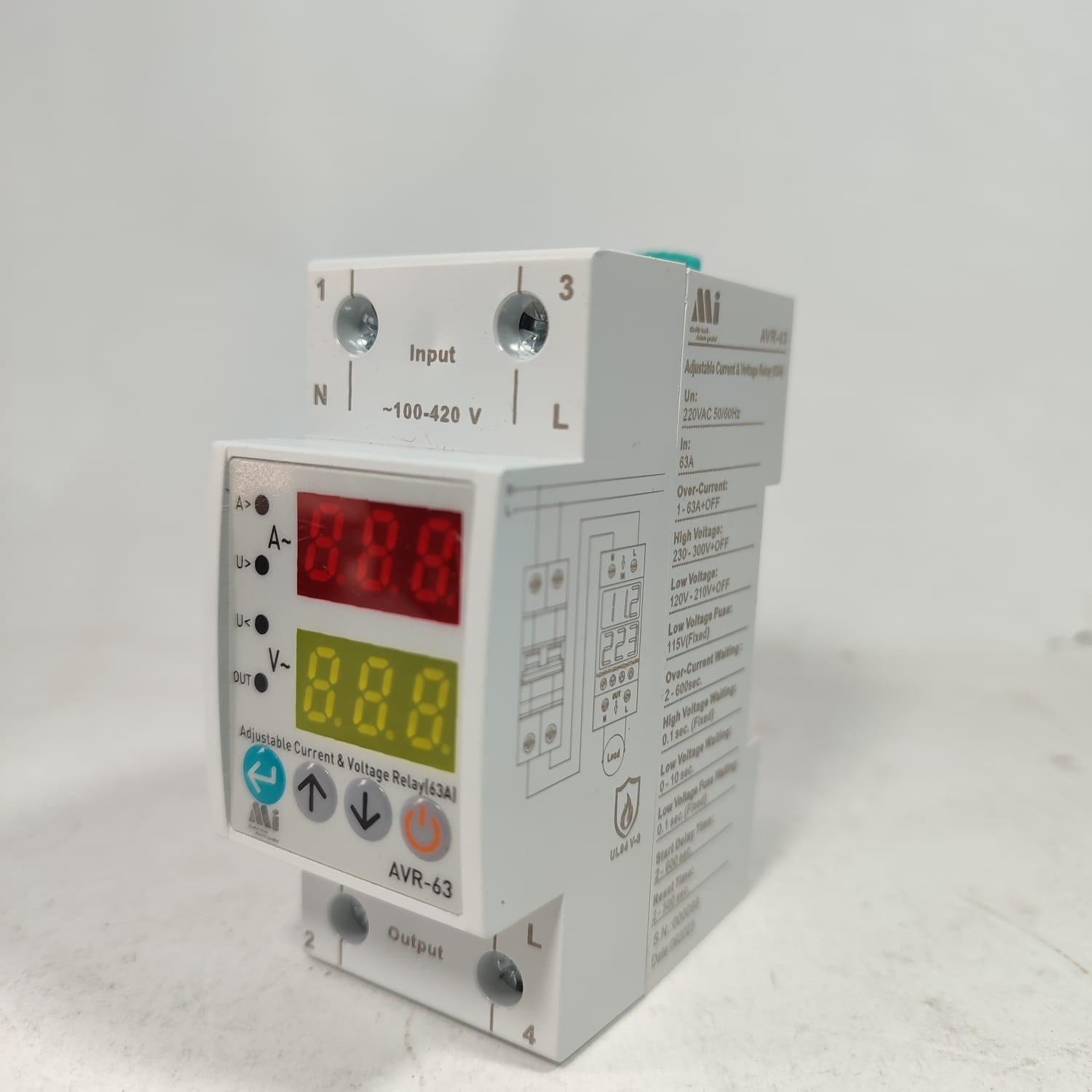 Mi AVR-XX Over & Under Voltage and Current Protraction Relay in Pakistan thumbnail 4