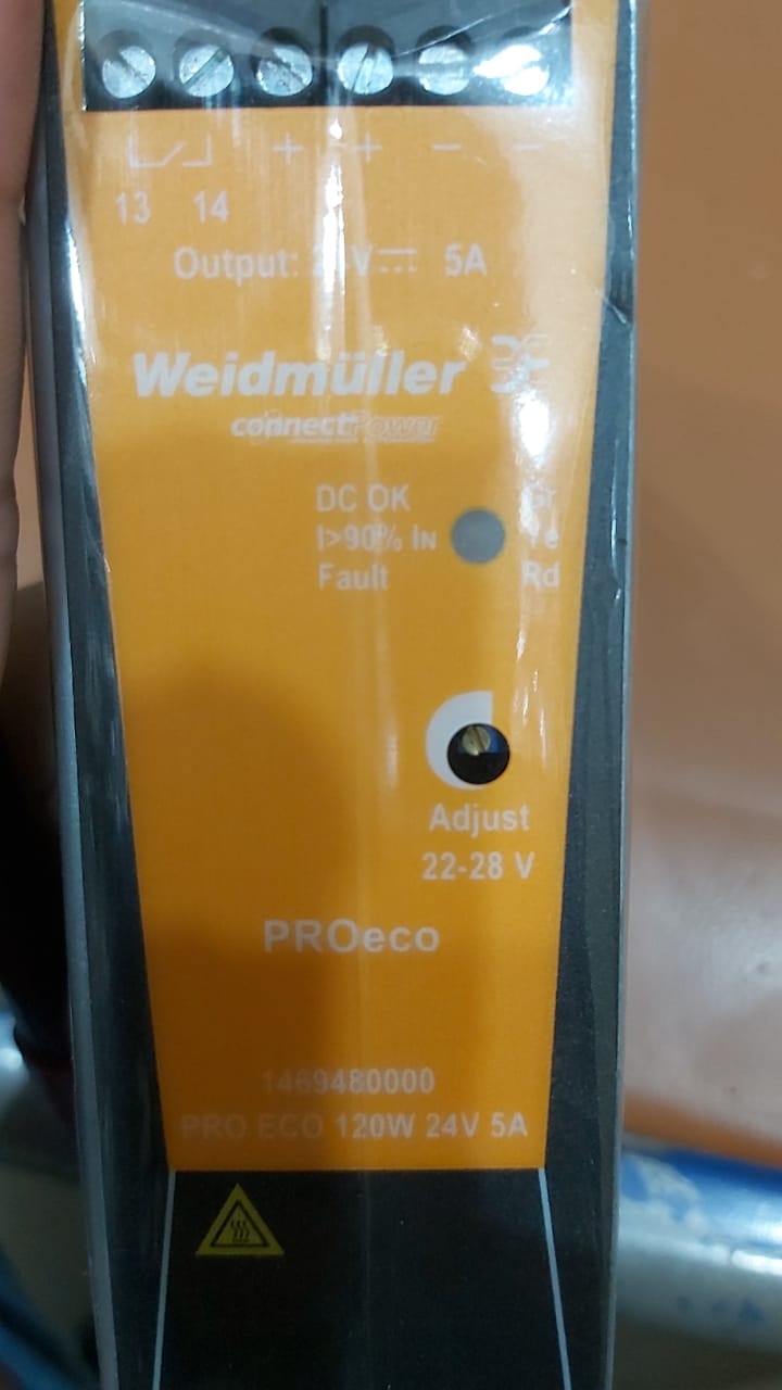 Weidmuller PRO ECO 120W 24V 5A Din Rail Power Supply used item  in Pakistan thumbnail 5