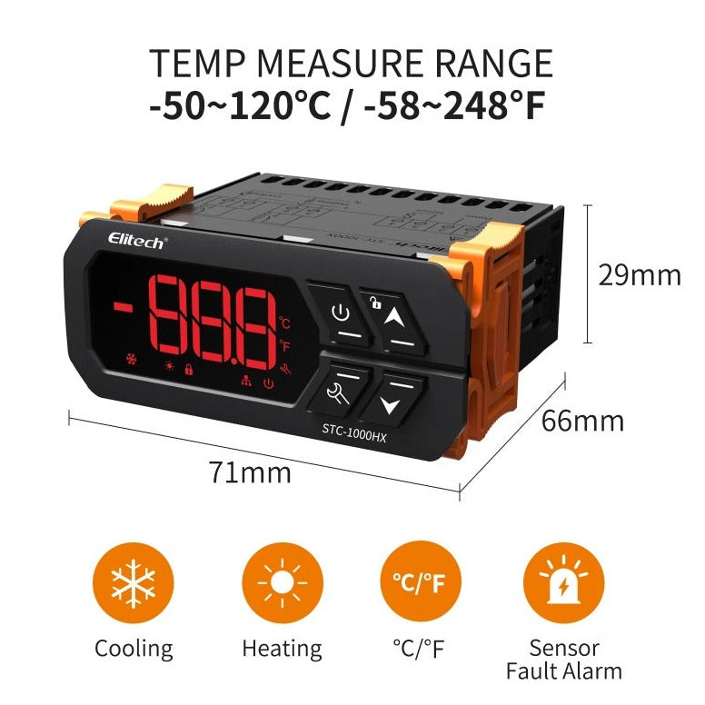 Elitech STC-1000HX Automatic Thermostat, Temperature Controller Switch in Pakistan thumbnail 4
