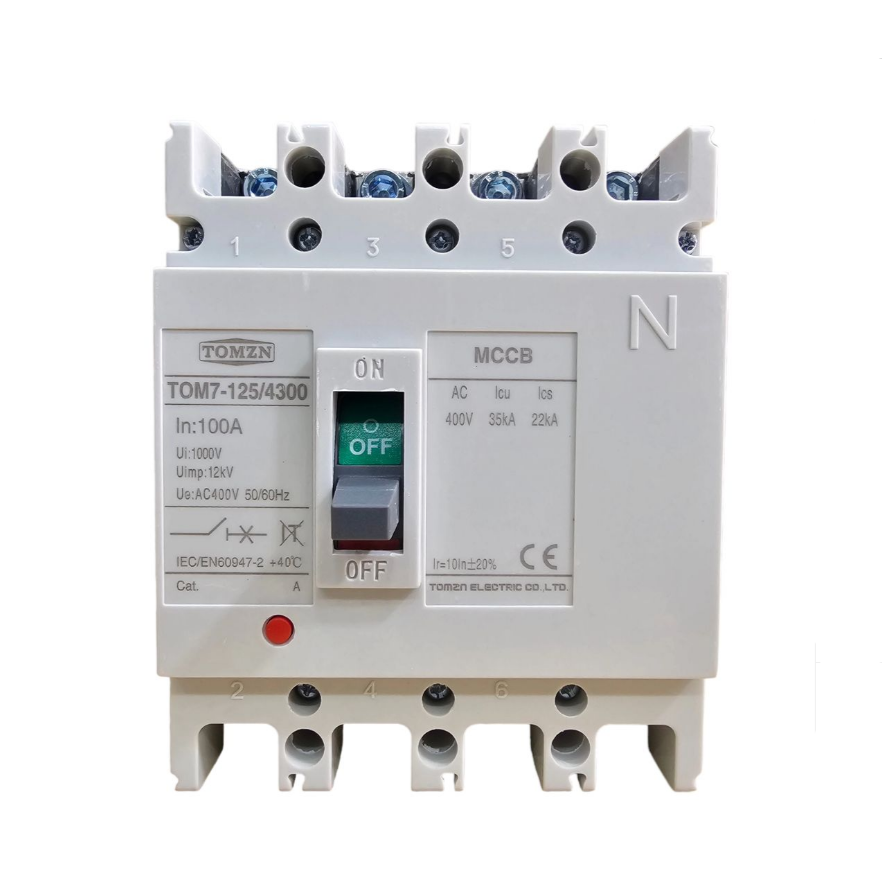 TOMZN TOM7-125/4300 MCCB 100A 4 Pole Circut Breaker in Pakistan - 150A thumbnail 2