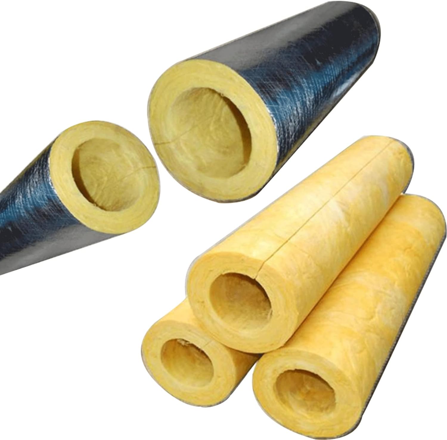 Glass Wool Thermal Insulation Tube Shell 1 inch thicknes  in Pakistan - 4" thumbnail 2