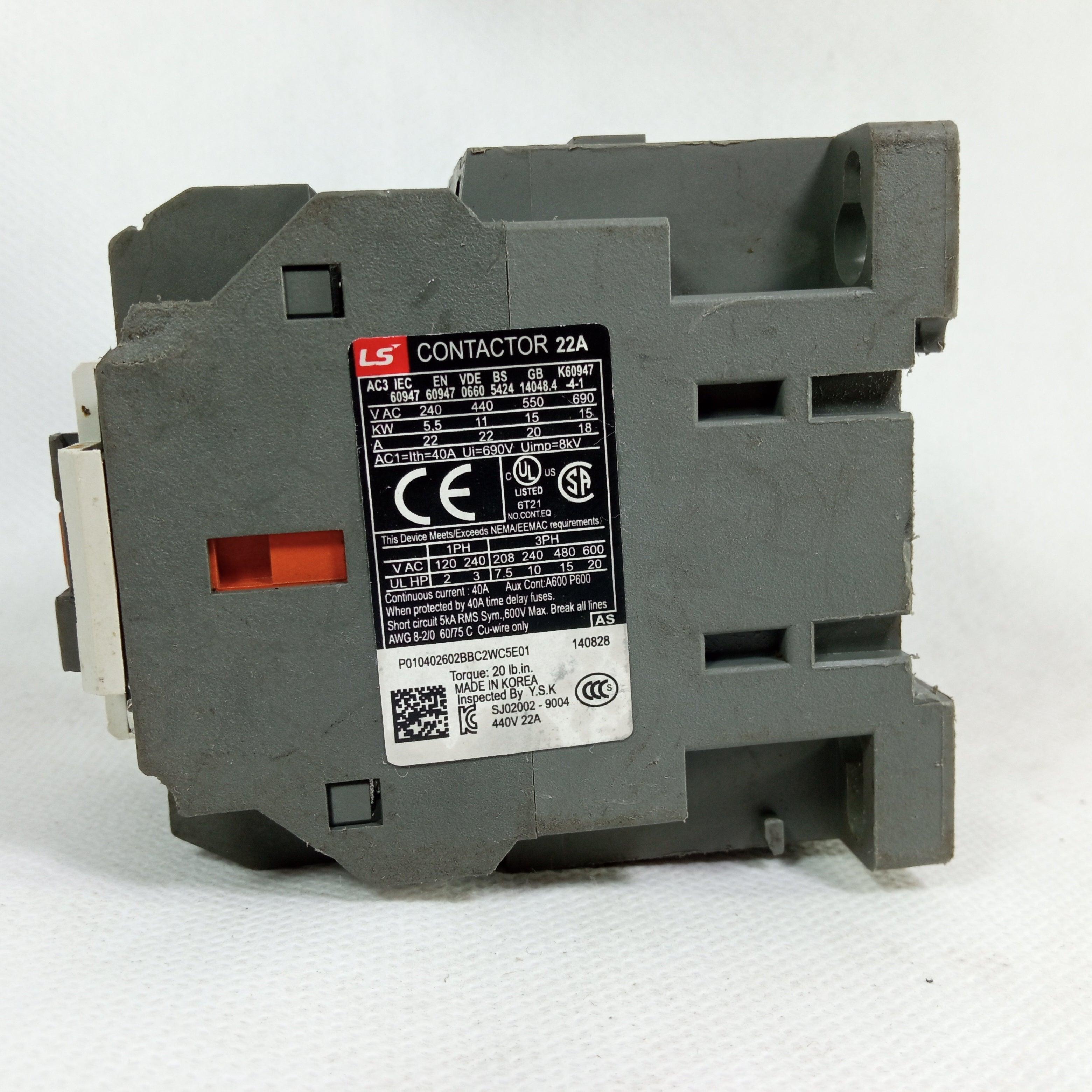 MC-22B-11-AC120, Contactor, 22 Amp, 120VAC thumbnail 4