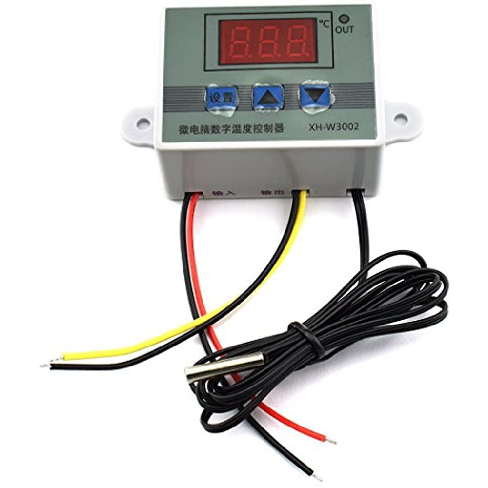 HJ Garden XH-W3002 Mini Thermostat DC 12V 10A Digital LED Temperature Controller