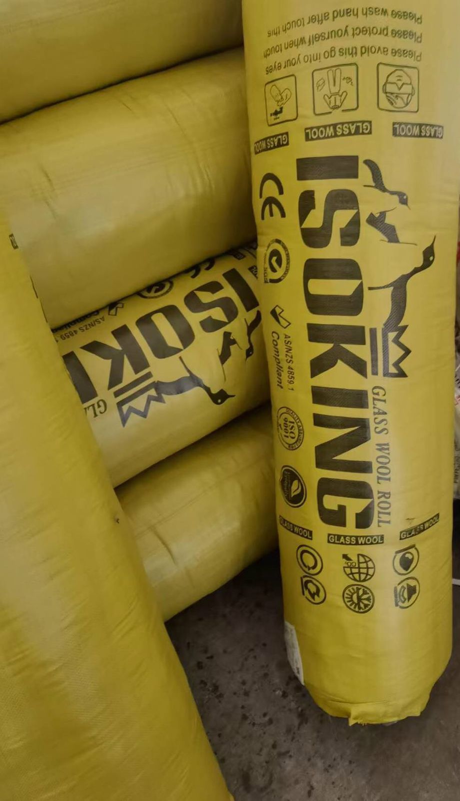 SOKING Heat Insulation Fiber-Glass Wool Rolls without panni in Pakistan