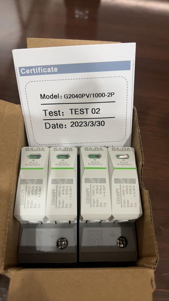 GA & DA G2040PV/1000-2P Surge Protective Device in Pakistan - 2P DC SPD thumbnail 5