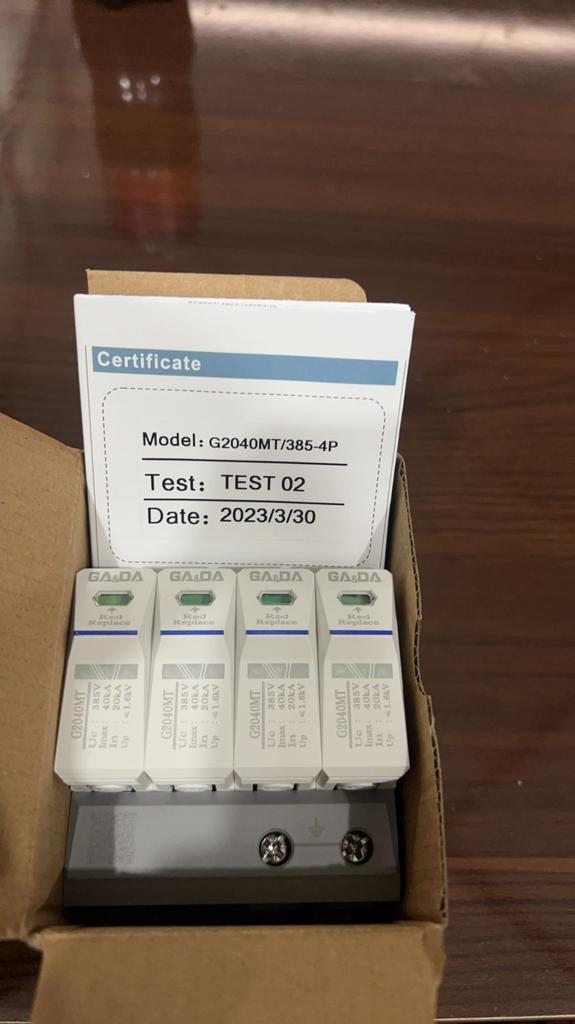 GA & DA G2040PV/1000-2P Surge Protective Device in Pakistan - 2P DC SPD thumbnail 7