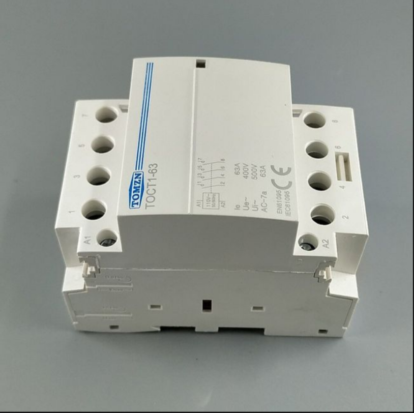 TOMZN TOCT1-63 4P 63A Din rail Household AC Modular Contactor in Pakistan thumbnail 2