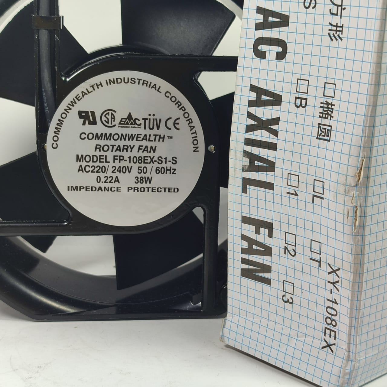 6 Inch Axial Fan FP-108EX-S1-B 220V 38W Dual Bearing Cooling Fan Common Wealth in Pakistan thumbnail 2