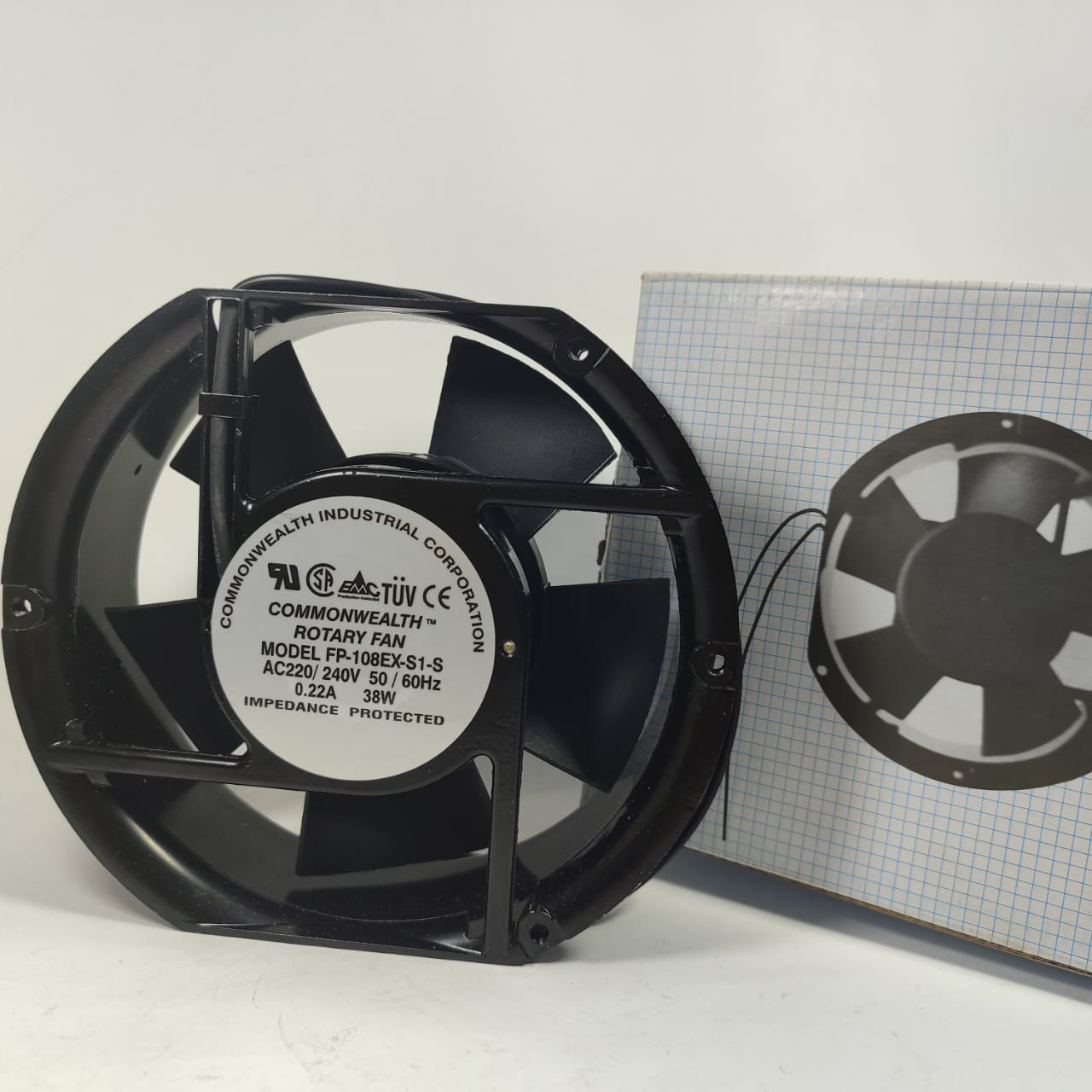 6 Inch Axial Fan FP-108EX-S1-B 220V 38W Dual Bearing Cooling Fan Common Wealth in Pakistan thumbnail 5
