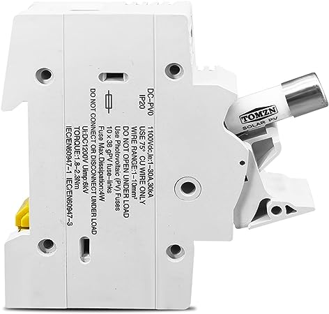 TOMZN TOPV-32X DC 1100V PV Fuses for Solar System Protection in Pakistan thumbnail 4