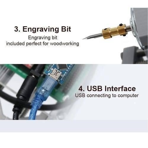 Imported CNC Engraving PCB Milling Machine Wood Carving CNC 3018 thumbnail 8