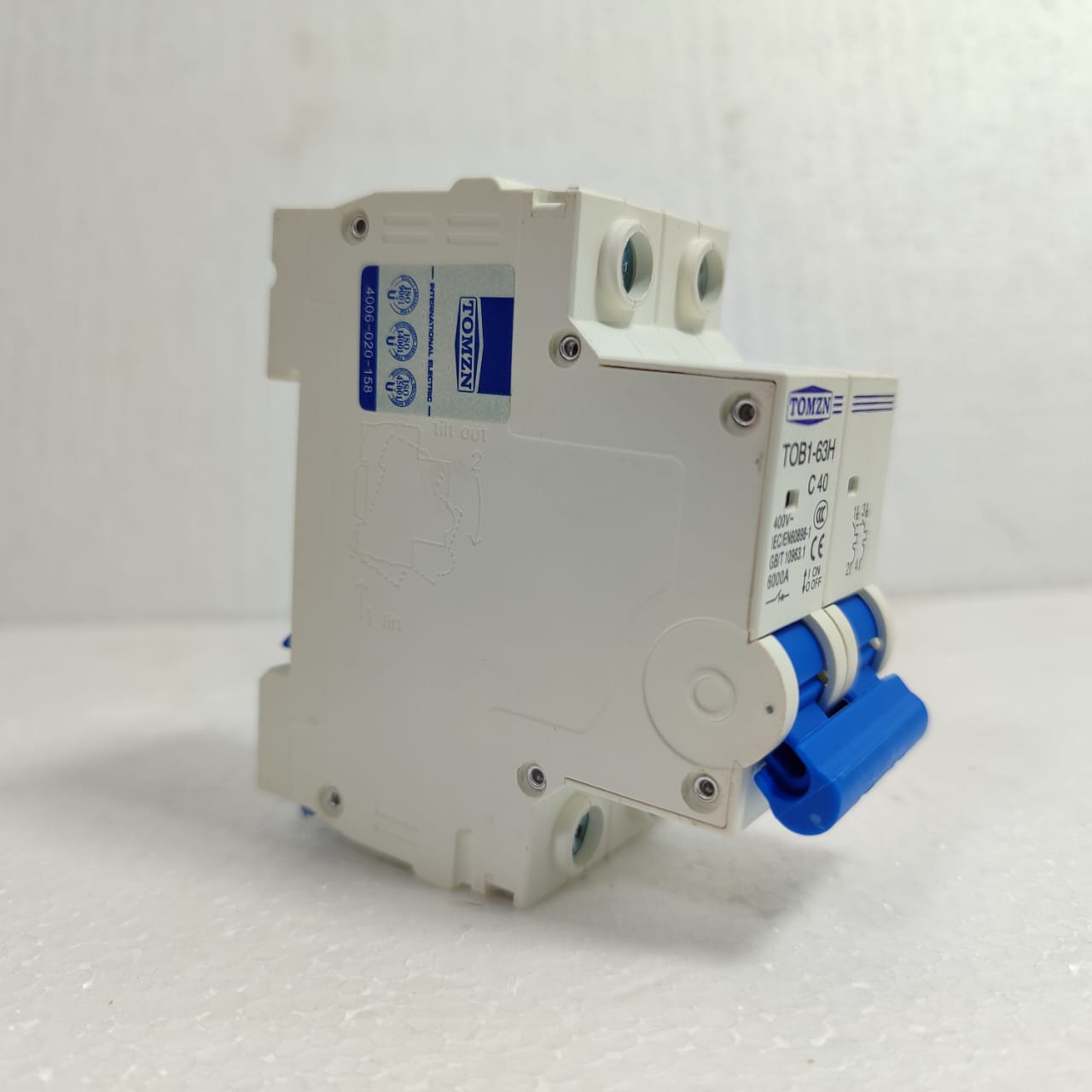 TOMZN TOB1-63H4P 2P C Type AC Mini Circuit Breaker in Pakistan - 16A thumbnail 4