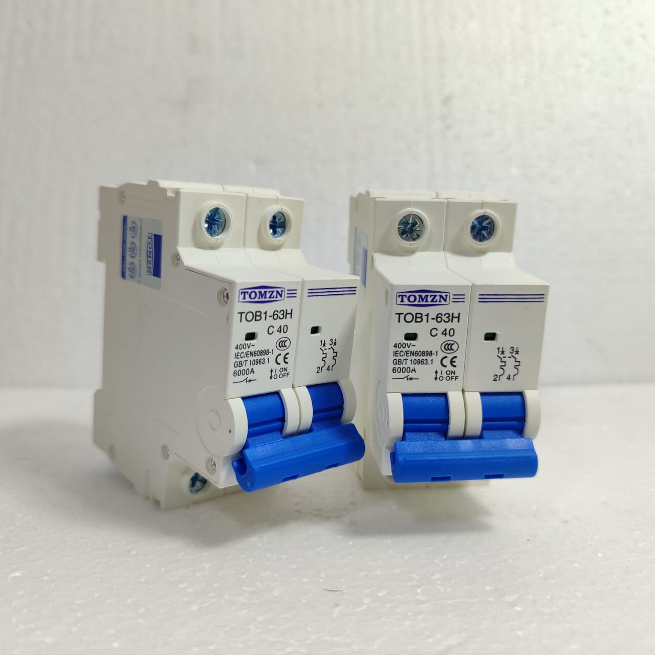 TOMZN TOB1-63H4P 2P C Type AC Mini Circuit Breaker in Pakistan - 16A thumbnail 5