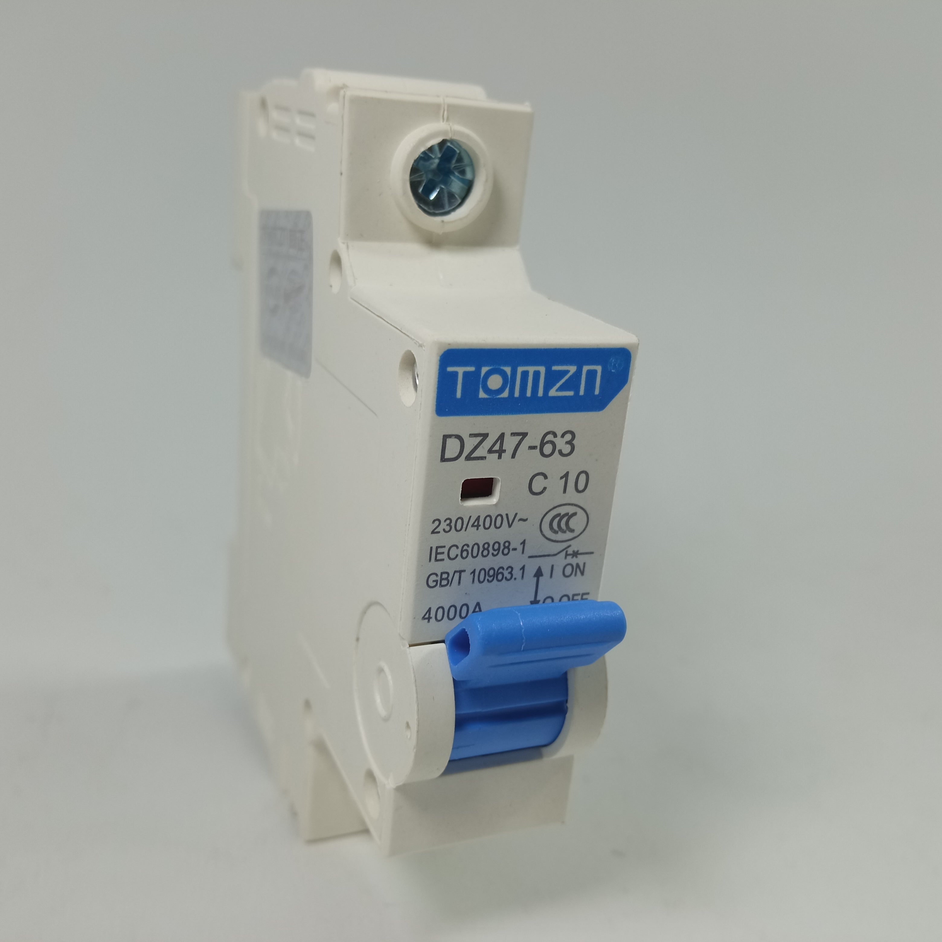 TOMZN DZ47‑63 , Miniature Circuit Breaker 1P 10A DIN Rail Mount 230V 400V in Pakistan - 10A thumbnail 2