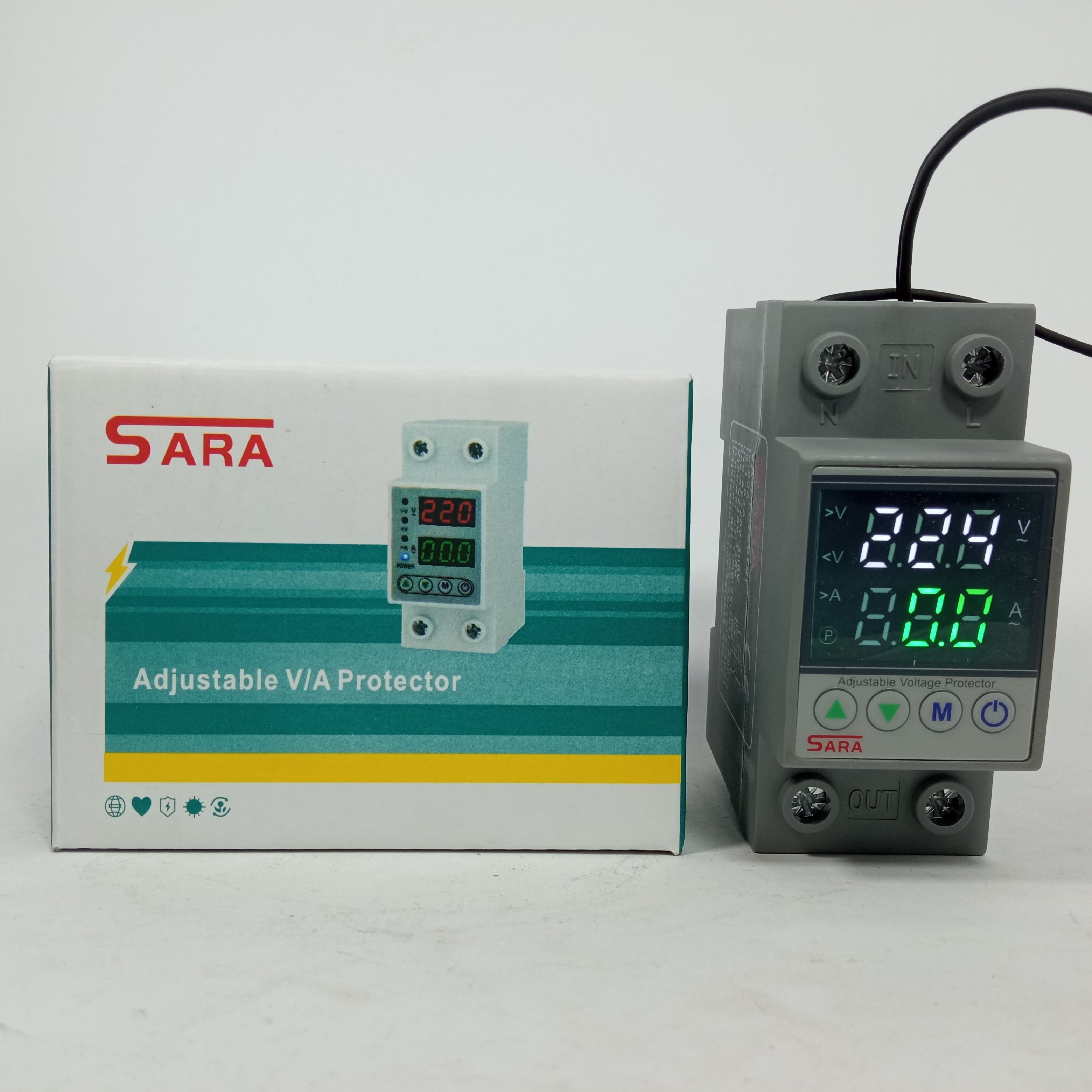 SARA Adjustable V/A Voltage Protector 63A in Pakistan thumbnail 2