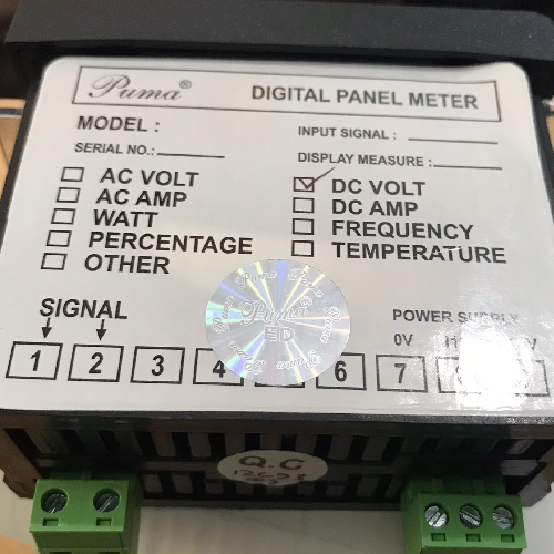 PUMA Digital Panel Meter DC Volt 48×96 in Pakistan thumbnail 2