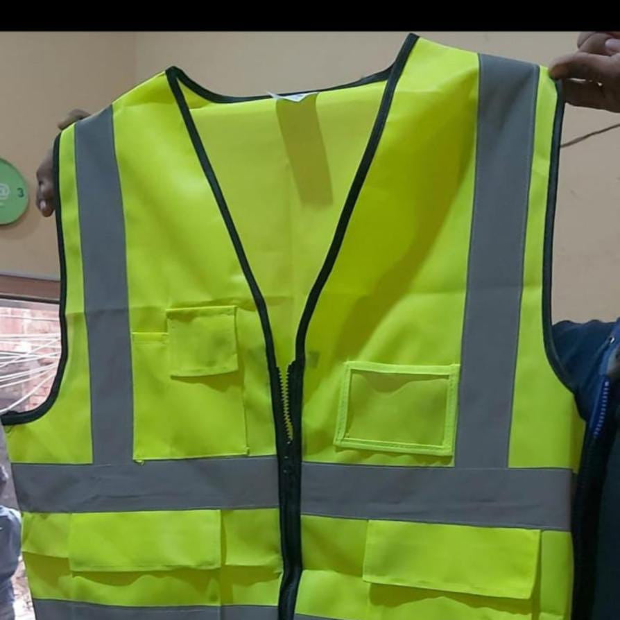 Safety Vest Jacket with Reflective Strips in Pakistan - Red thumbnail 8