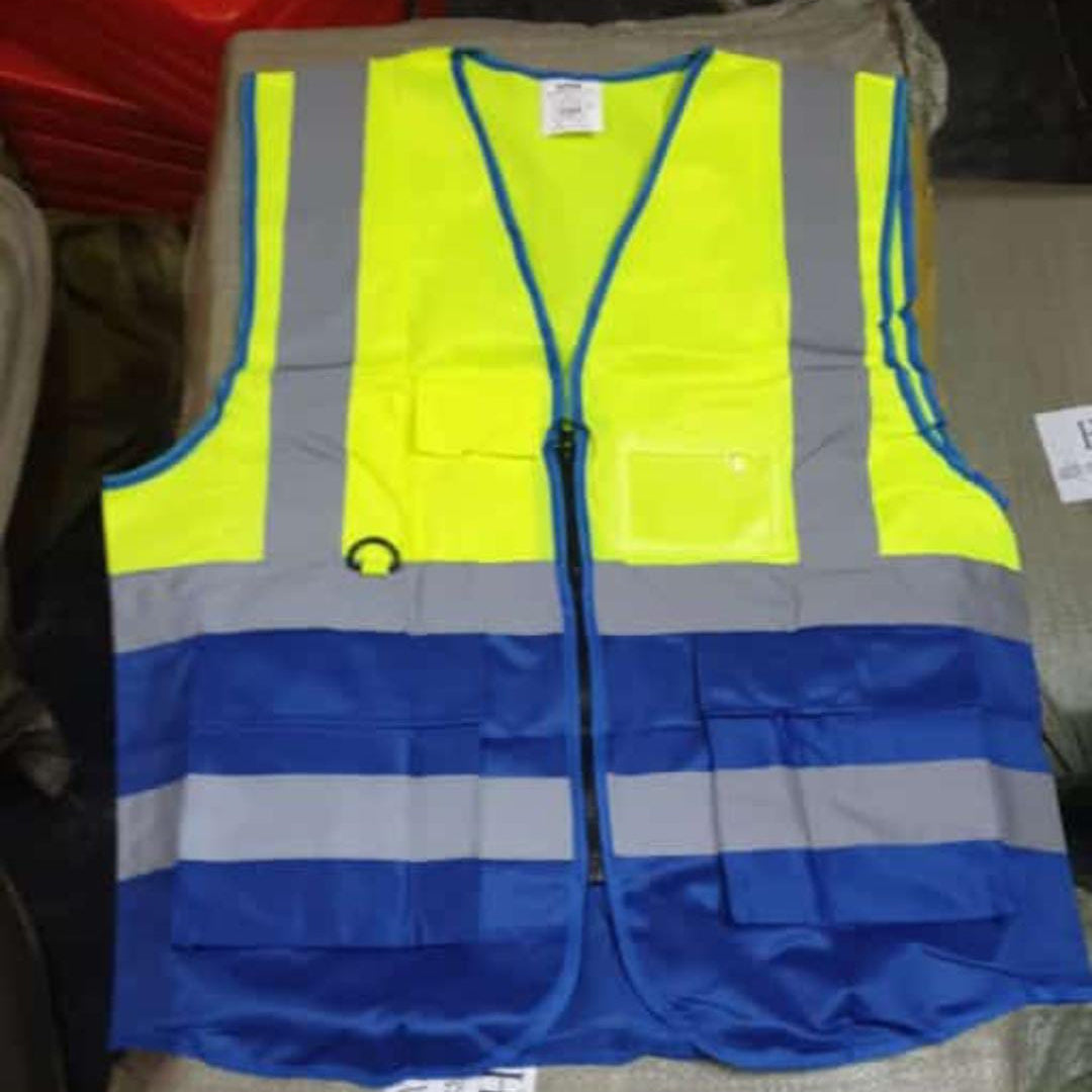 Safety Vest Jacket with Reflective Strips in Pakistan - Orange