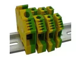 DIN RAIL MOUNTED FEED THROUGH GROUND EARTHING TERMINAL BLOCKS in Pakistan - 10