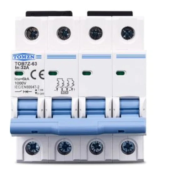 Tomzn Tob7Z-63 4P 1000V DC Miniature Circuit Breaker in Pakistan - 63A