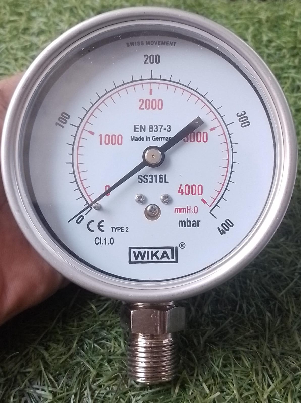 Standard Pressure Gauge  4 inch  in Pakistan - 400mBar thumbnail 5