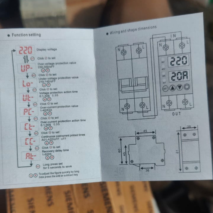 Schneider 63A Adjustable Over/Under Voltage Protection Relay in Pakistan - 63A thumbnail 7