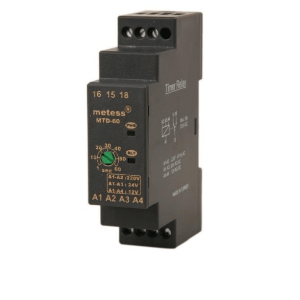 METESS 1 sec-60 sec Timer Relay in Pakistan - MTD-60 / DIN