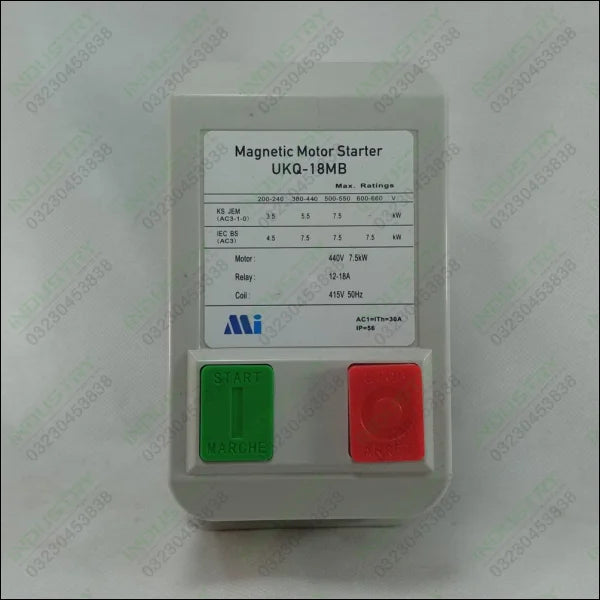 UKQ-18MB MI DOL Magnetic Motor Starter in Pakistan - 9 – 13A (5.5kw)